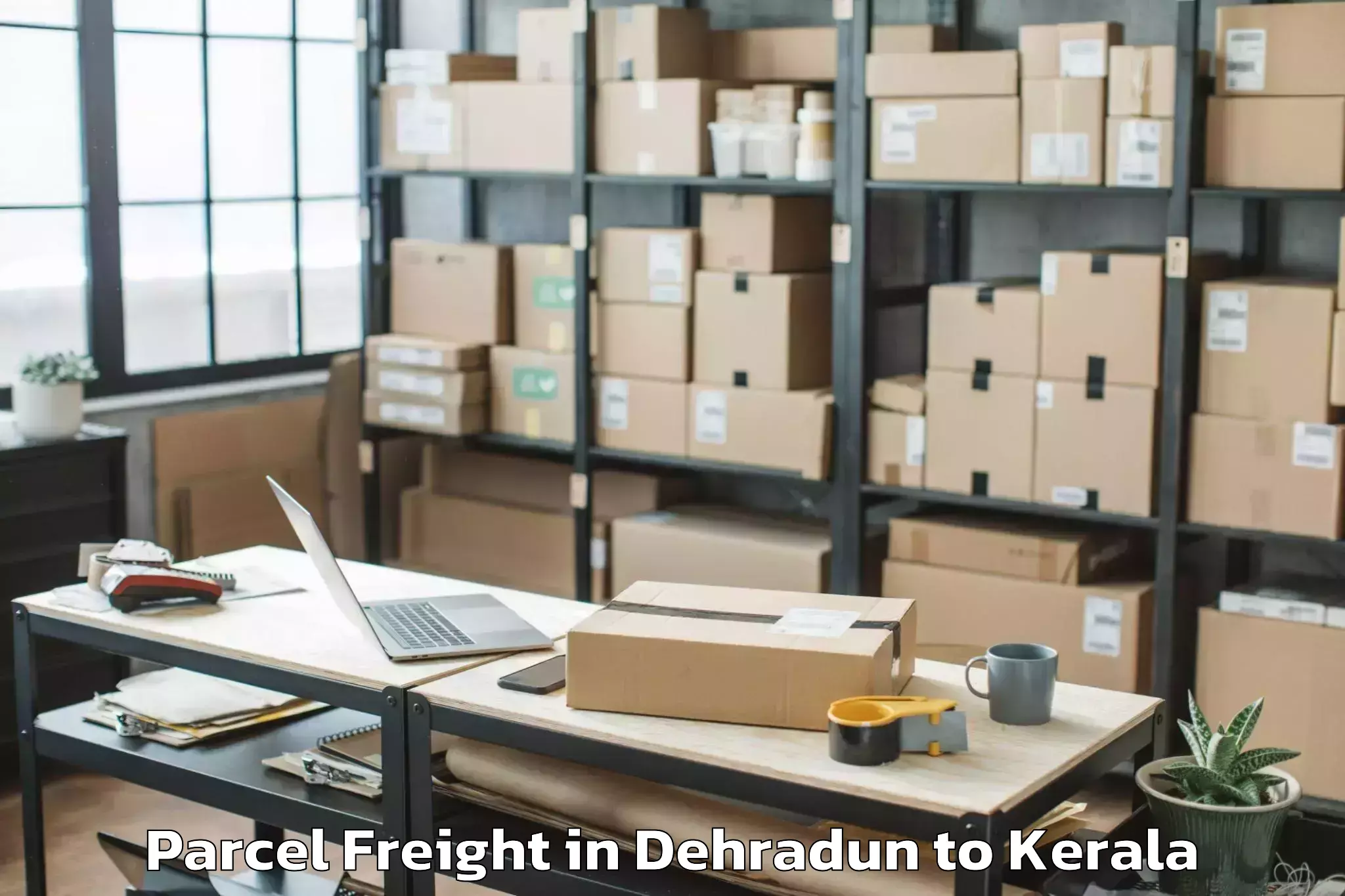 Easy Dehradun to Poojapura Parcel Freight Booking